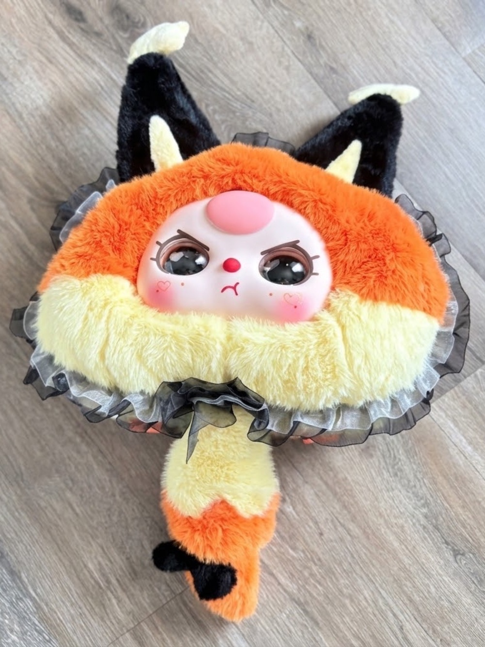 Baby Three Hugging Plush Backpack Bag - Fox / Red Panda (Confirmed)